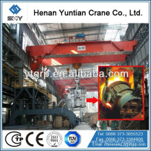 74 Tons Double Girder Steel Water Ladle Lifting Overhead Crane